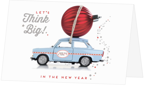 Carte de Vœux - Let's think big in the New Year