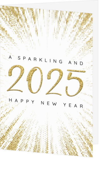 Kerstkaart - A sparkling New Year!